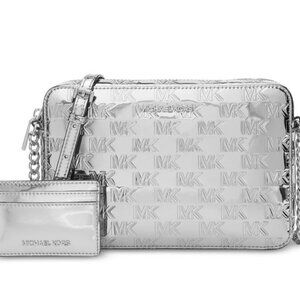 Michael Kors Jet Set Large East West Crossbody & Card Holder Gift Box